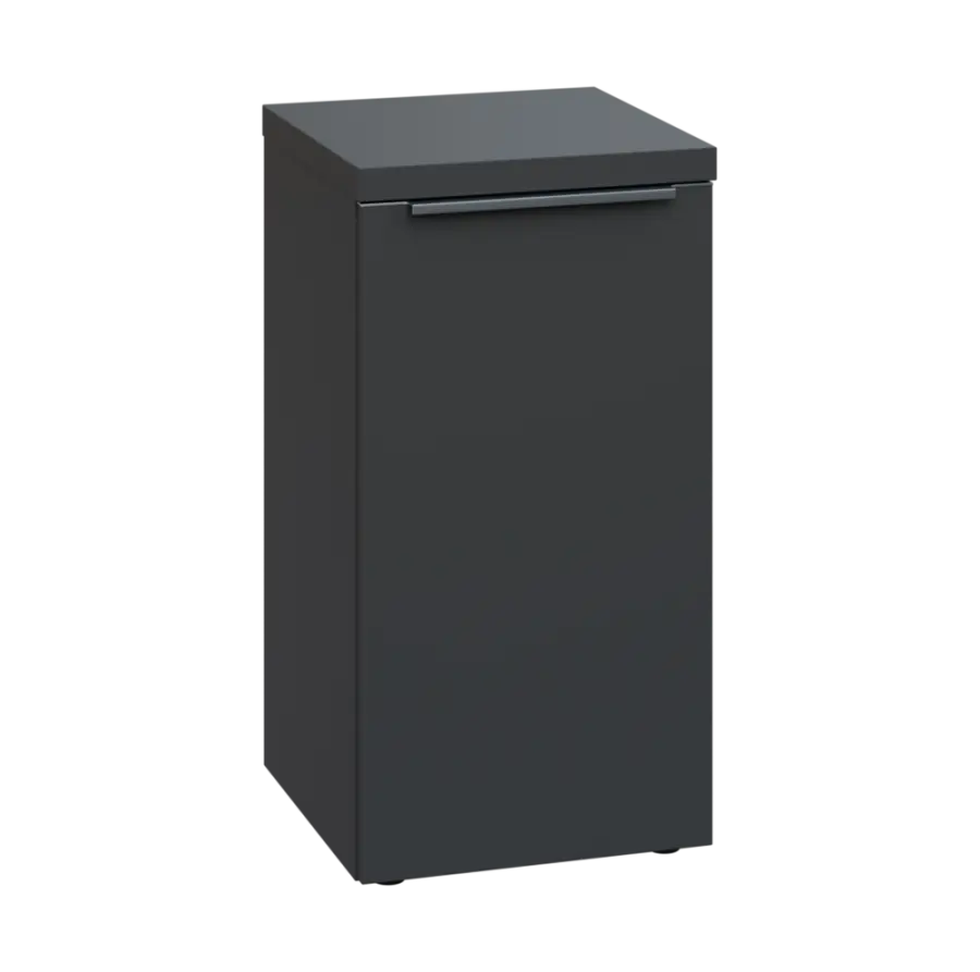 SIN 2 - 4D kancelářská skříň, 1-dveřová, pravá, 770x400x400, antracit